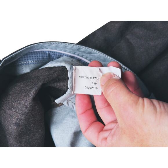 Peter Millar Virgin Wool 5-Pocket Pants Size 38x31 Charcoal Business Causal Work - Picture 6 of 7